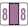 Tab Compatible Numeric "8" Labels, Vinyl Kimdura Stock, 1" X 1.25" Individual Numbers - Roll of 500
