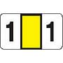 POS Compatible Numeric "1" Labels, Laminated Stock, 15/16" X 1-5/8" Individual Numbers - Roll of 500