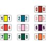 POS Compatible Numeric Labels, Laminated Stock, 15/16" X 1-5/8" Individual Numbers - Roll of 500