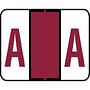 Tab Compatible "A" Labels, Vinyl Kimdura Stock, 1" X 1.25" Individual Letters - Roll of 500