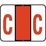Tab Compatible "C" Labels, Vinyl Kimdura Stock, 1" X 1.25" Individual Letters - Roll of 500