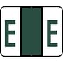 Tab Compatible "E" Labels, Vinyl Kimdura Stock, 1" X 1.25" Individual Letters - Roll of 500