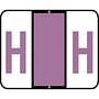 Tab Compatible "H" Labels, Vinyl Kimdura Stock, 1" X 1.25" Individual Letters - Roll of 500
