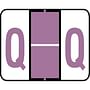 Tab Compatible "Q" Labels, Vinyl Kimdura Stock, 1" X 1.25" Individual Letters - Roll of 500