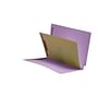 14pt Lavender Folders, Full Cut END TAB, Letter Size, 1 Divider Installed (Box of 40)