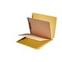 14pt Yellow Folders, Full Cut END TAB, Letter Size, 2 Dividers Installed (Box of 25)