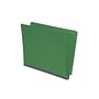 Moss Green Type III Pressboard Folders, Full Cut END TAB, Letter Size, 2" Exp. (Box of 25)