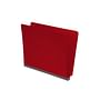 Deep Red Type III Pressboard Folders, Full Cut END TAB, Letter Size, 2" Exp. (Box of 25)