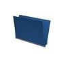 Royal Blue Type III Pressboard Folders, Full Cut END TAB, Legal Size, 2" Exp. (Box of 25)