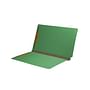 Moss Green Type III Pressboard Folders, Full Cut END TAB, Legal Size, 2" Exp., Fastener Pos #1 & #3 (Box of 25)