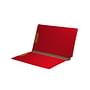 Deep Red Type III Pressboard Folders, Full Cut END TAB, Legal Size, 2" Exp., Fastener Pos #1 & #3 (Box of 25)