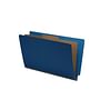 Royal Blue Type III Pressboard Classification Folders, Full Cut END TAB, Legal Size, 1 Divider (Box of 10)