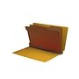Yellow Type III Pressboard Classification Folders, Full Cut END TAB, Legal Size, 2 Divider (Box of 10)