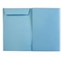 Blue Top Tab Patent Folder Front Flap Open