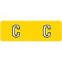 Barkley ABAM Compatible Mini "C" Labels, Laminated Stock, 1/2" X 1-1/2" Individual Letters - Roll of 500