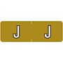 Barkley ABAM Compatible Mini "J" Labels, Laminated Stock, 1/2" X 1-1/2" Individual Letters - Roll of 500