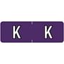 Barkley ABAM Compatible Mini "K" Labels, Laminated Stock, 1/2" X 1-1/2" Individual Letters - Roll of 500