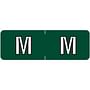 Barkley ABAM Compatible Mini "M" Labels, Laminated Stock, 1/2" X 1-1/2" Individual Letters - Roll of 500