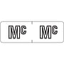 Barkley ABAM Compatible Mini "Mc" Labels, Laminated Stock, 1/2" X 1-1/2" Individual Letters - Roll of 500