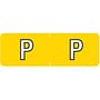 Barkley ABAM Compatible Mini "P" Labels, Laminated Stock, 1/2" X 1-1/2" Individual Letters - Roll of 500