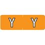 Barkley ABAM Compatible Mini "Y" Labels, Laminated Stock, 1/2" X 1-1/2" Individual Letters - Roll of 500