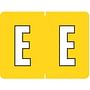 Data File Compatible "E" Labels, Laminated Stock, 15/16" X 1-1/4" Individual Letters - Roll of 500