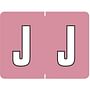 Data File Compatible "J" Labels, Laminated Stock, 15/16" X 1-1/4" Individual Letters - Roll of 500