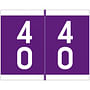 Barkley DAVM Compatible "40" Double Digit Labels, Laminated Stock, 1-3/16" X 1-1/2" Individual Numbers - Roll of 500