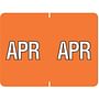 Data File Compatible "Apr" Month Labels, Laminated Stock, 15/16" X 1-1/4", Individual Months - Pack of 256