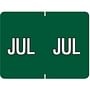 Data File Compatible "Jul" Month Labels, Laminated Stock, 15/16" X 1-1/4", Individual Months - Pack of 256