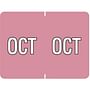 Data File Compatible "Oct" Month Labels, Laminated Stock, 15/16" X 1-1/4", Individual Months - Pack of 256