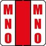 POS Compatible Random "MNO" Labels, Laminated Stock, 1-1/2" X 1-1/2" Individual Letters - Roll of 500