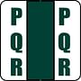 POS Compatible Random "PQR" Labels, Laminated Stock, 1-1/2" X 1-1/2" Individual Letters - Roll of 500