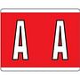 Kardex Compatible "A" Labels, Laminated Stock, 1-1/4" X 1-19/32" Individual Letters - Roll of 500