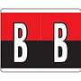 Kardex Compatible "B" Labels, Laminated Stock, 1-1/4" X 1-19/32" Individual Letters - Roll of 500