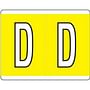 Kardex Compatible "D" Labels, Laminated Stock, 1-1/4" X 1-19/32" Individual Letters - Roll of 500