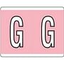Kardex Compatible "G" Labels, Laminated Stock, 1-1/4" X 1-19/32" Individual Letters - Roll of 500