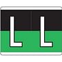 Kardex Compatible "L" Labels, Laminated Stock, 1-1/4" X 1-19/32" Individual Letters - Roll of 500