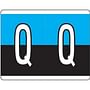 Kardex Compatible "Q" Labels, Laminated Stock, 1-1/4" X 1-19/32" Individual Letters - Roll of 500