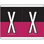 Kardex Compatible "X" Labels, Laminated Stock, 1-1/4" X 1-19/32" Individual Letters - Roll of 500