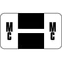Safeguard Compatible "Mc" Labels, Laminated Stock, 15/16" X 1-5/8" Individual Letters - Roll of 500