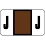 Safeguard Compatible "J" Labels, Laminated Stock, 15/16" X 1-5/8" Individual Letters - Pack of 240