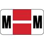 Safeguard Compatible "M" Labels, Laminated Stock, 15/16" X 1-5/8" Individual Letters - Pack of 240