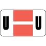 Safeguard Compatible "U" Labels, Laminated Stock, 15/16" X 1-5/8" Individual Letters - Pack of 240