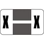 Safeguard Compatible "X" Labels, Laminated Stock, 15/16" X 1-5/8" Individual Letters - Pack of 240