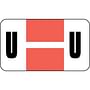 Safeguard Compatible "U" Labels, Laminated Stock, 15/16" X 1-5/8" Individual Letters - Roll of 500