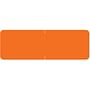 Barkley Compatible Solid Orange Labels, Laminated Stock, 1/2" X 1-1/2" Individual Colors - Roll of 500