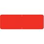 Barkley Compatible Solid Red Labels, Laminated Stock, 1/2" X 1-1/2" Individual Colors - Roll of 500