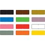 Barkley Compatible Solid Color Labels, Laminated Stock, 1/2" X 1-1/2" Individual Colors - Roll of 500