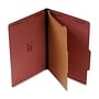 Pressboard Classification Partition Folder, 1 Dividers, 1-1/2\